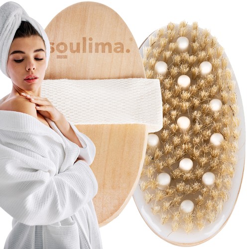 Krtača za mokro/suho masažo telesa z vstavkom